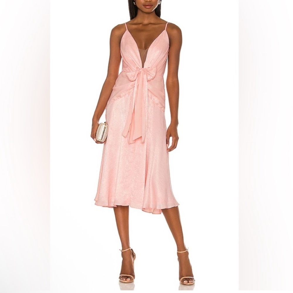 NEW KATIE MAY Sway Zee Dress in Dusty Rose Large